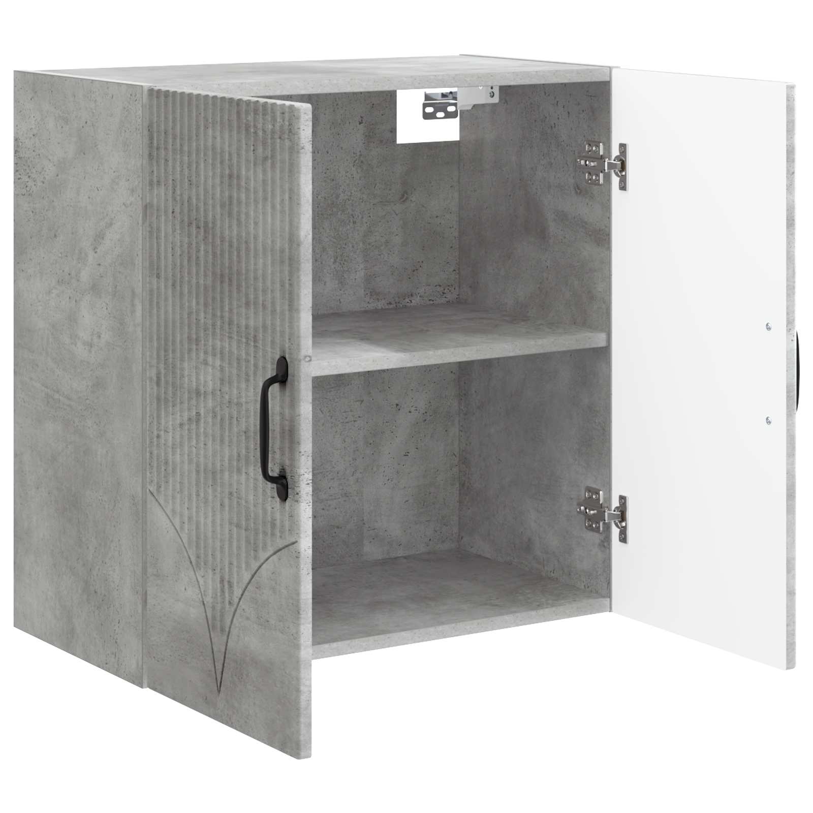 Wandschrank Betongrau 59 x 31 x 60 cm Holzwerkstoff