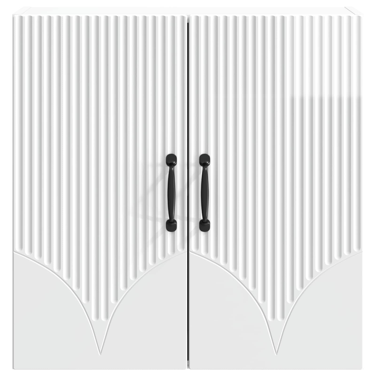 Wandschrank Hochglanz Weiß 59 x 31 x 60 cm Holzwerkstoff