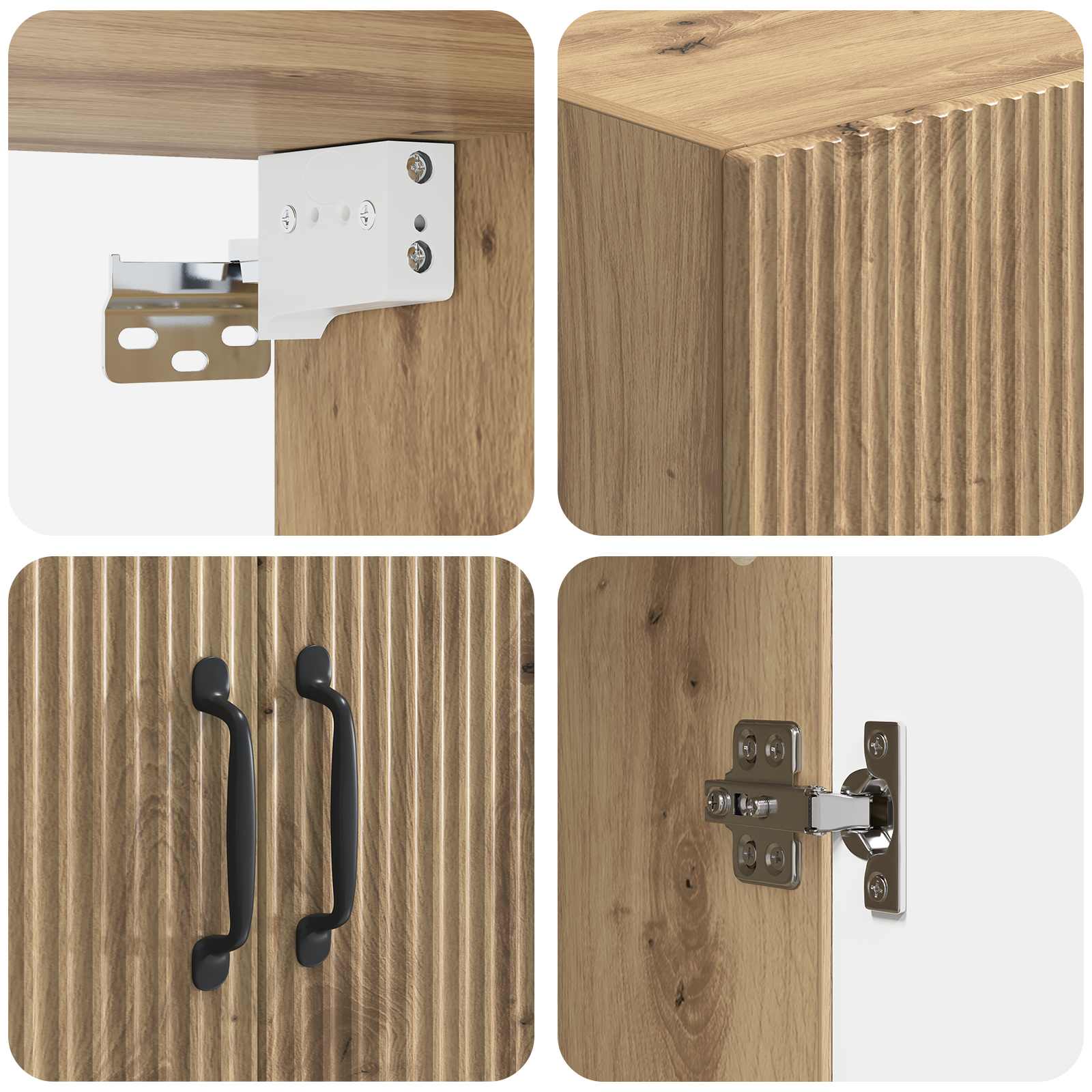 Wandschrank Artisan-Eiche 59 x 31 x 60 cm Holzwerkstoff
