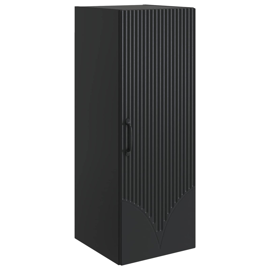 Wandschrank Schwarz 33 x 34,5 x 90 cm Holzwerkstoff
