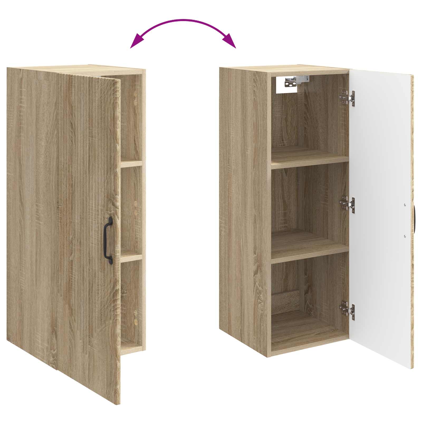 Wandschrank Sonoma-Eiche 33 x 34,5 x 90 cm Holzwerkstoff