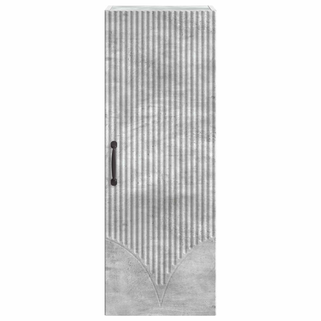 Wandschrank Betongrau 33 x 34,5 x 90 cm Holzwerkstoff
