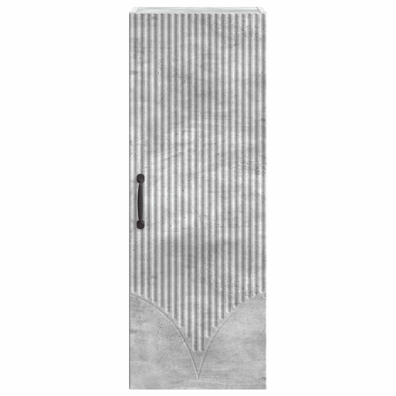 Wandschrank Betongrau 33 x 34,5 x 90 cm Holzwerkstoff