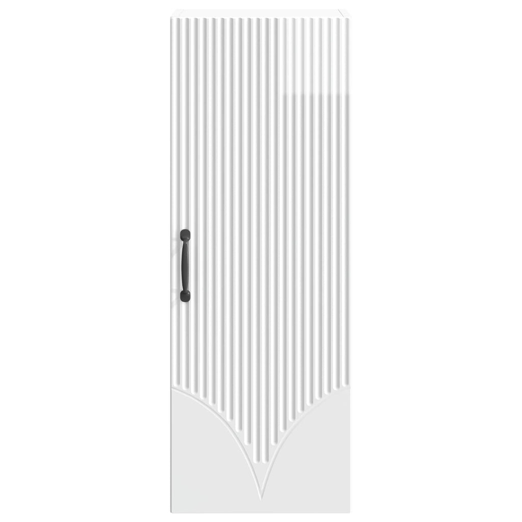 Wandschrank Hochglanz Weiß 33 x 34,5 x 90 cm Holzwerkstoff