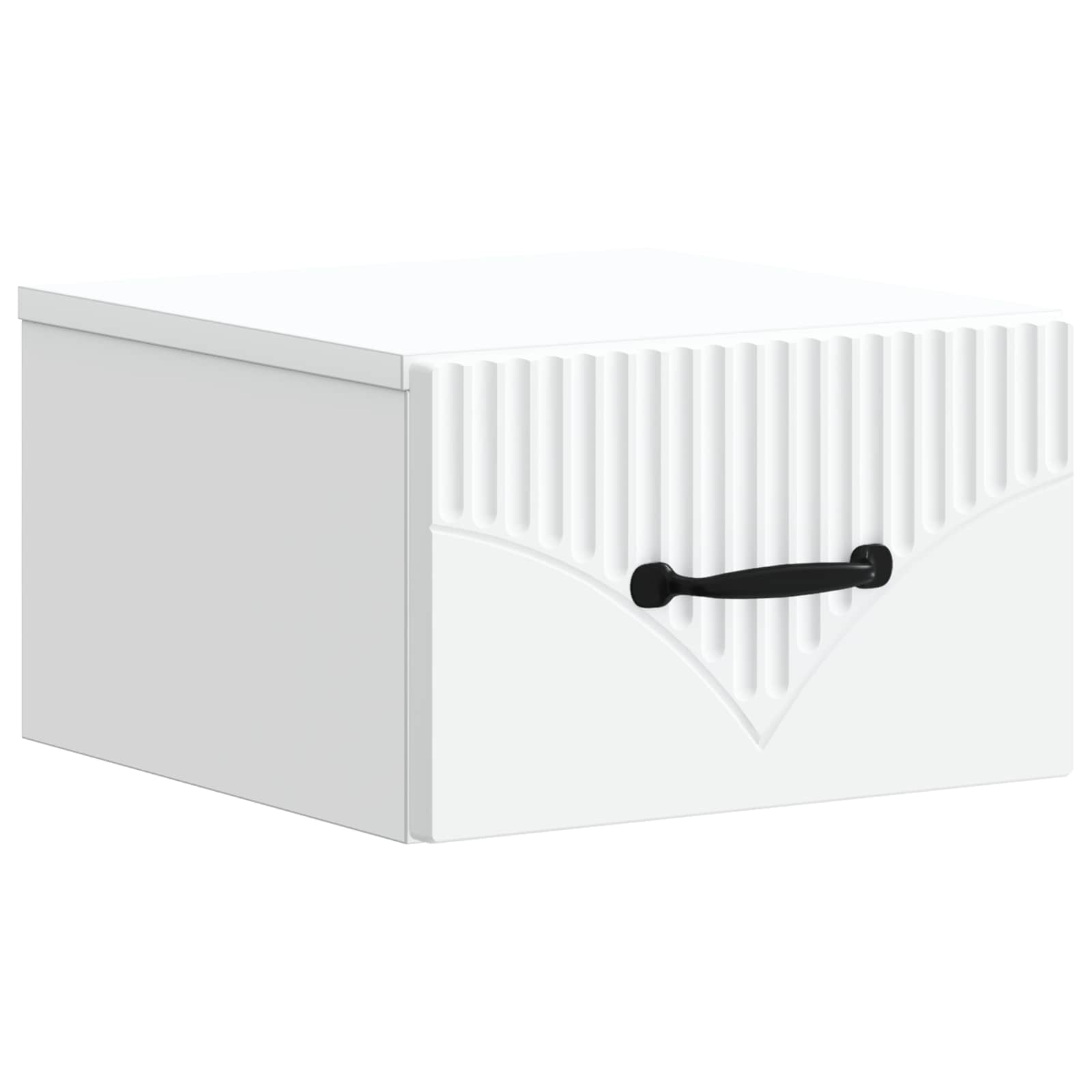 Wandmontierter Nachttisch 2 pcs Weiß 34,5 x 33 x 20 cm
