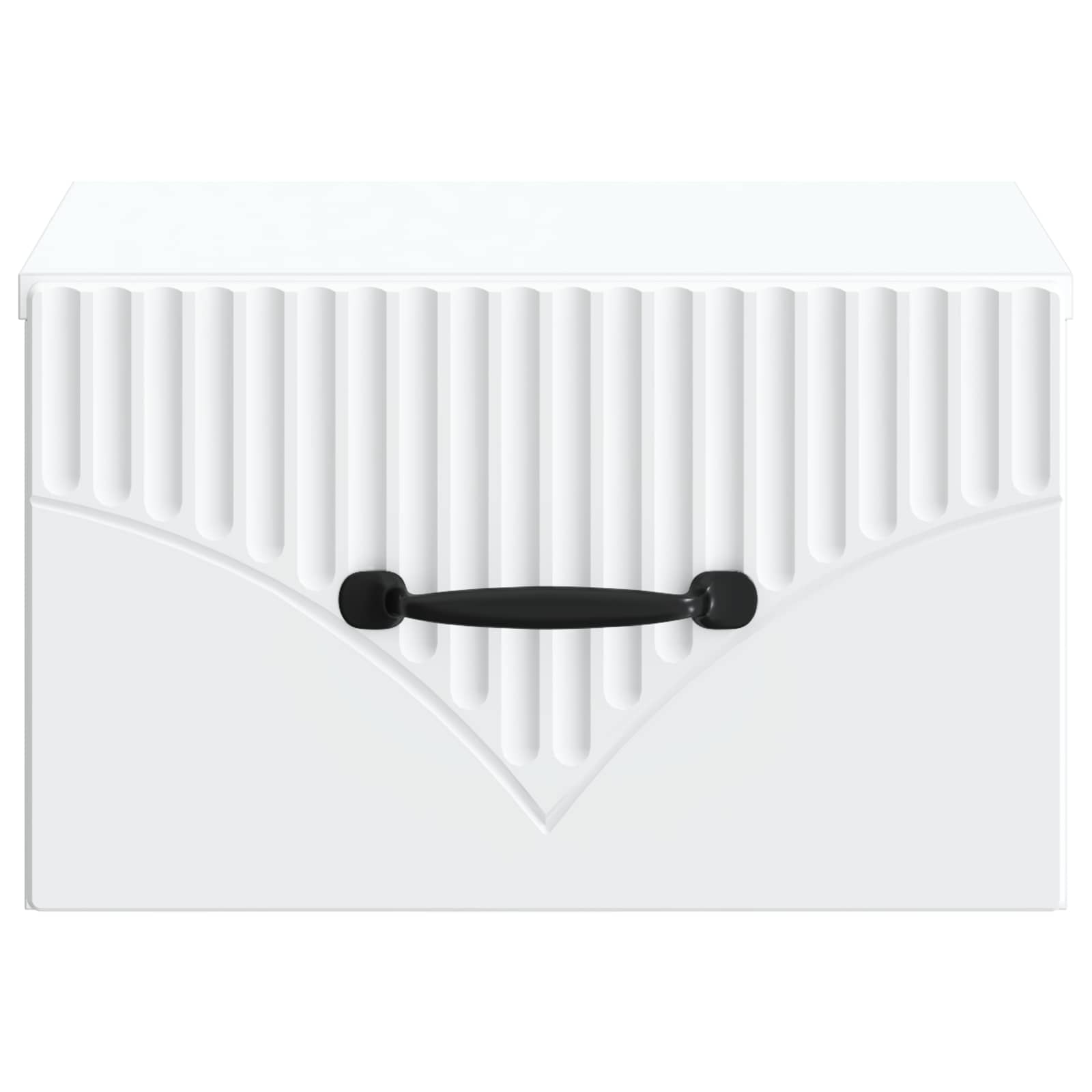 Wandmontierter Nachttisch 2 pcs Weiß 34,5 x 33 x 20 cm