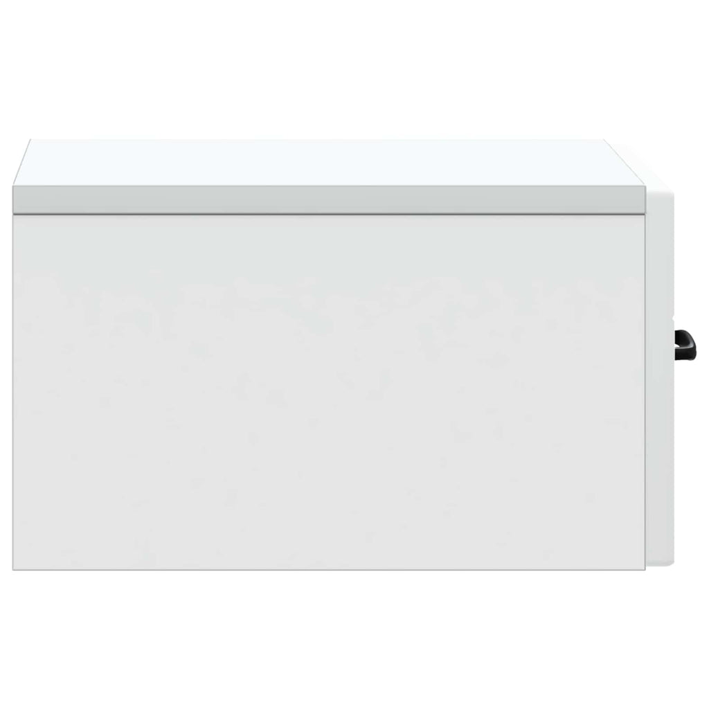 Wandmontierter Nachttisch 2 pcs Weiß 34,5 x 33 x 20 cm