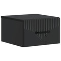 Wandmontierter Nachttisch Schwarz 34,5 x 33 x 20 cm
