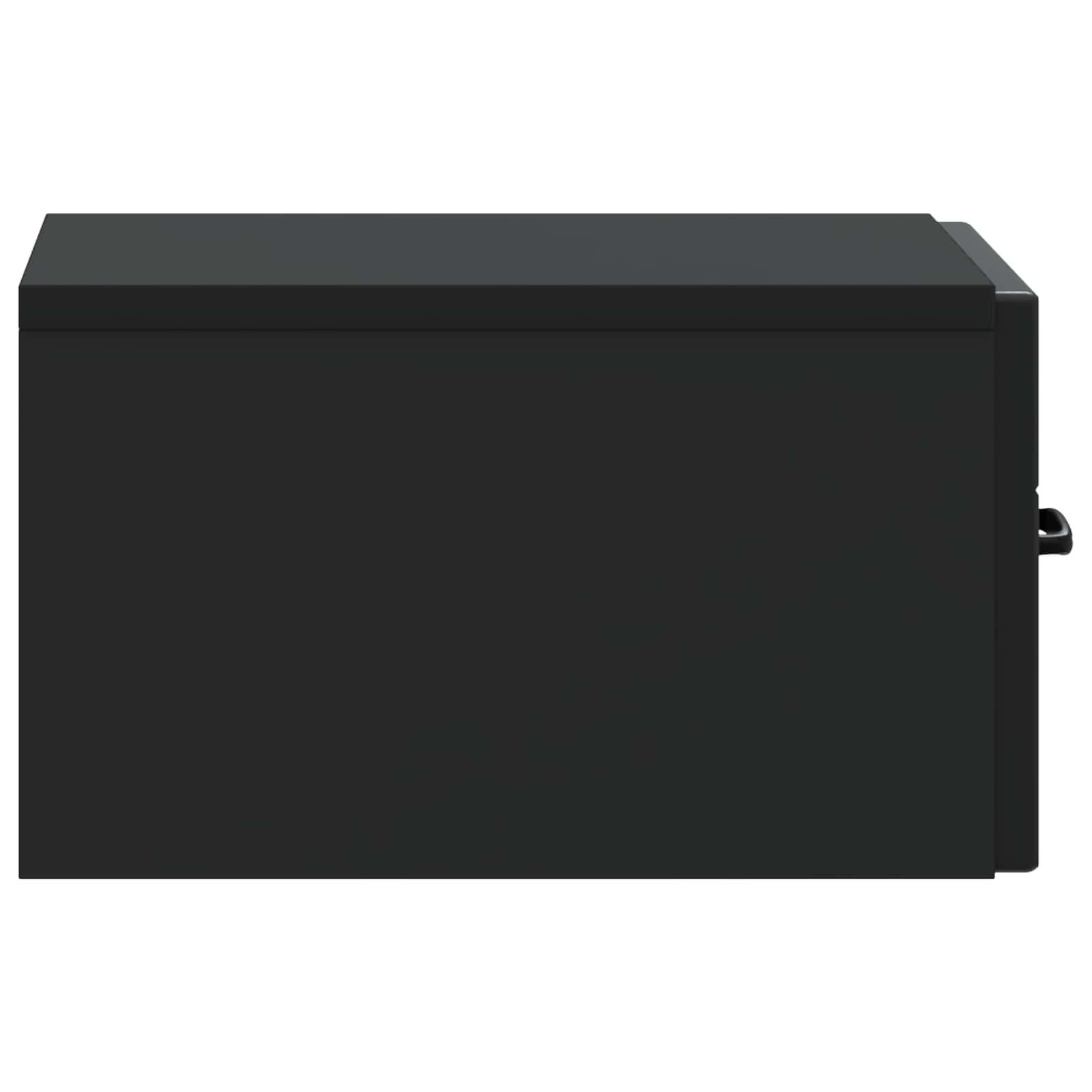 Wandmontierter Nachttisch Schwarz 34,5 x 33 x 20 cm