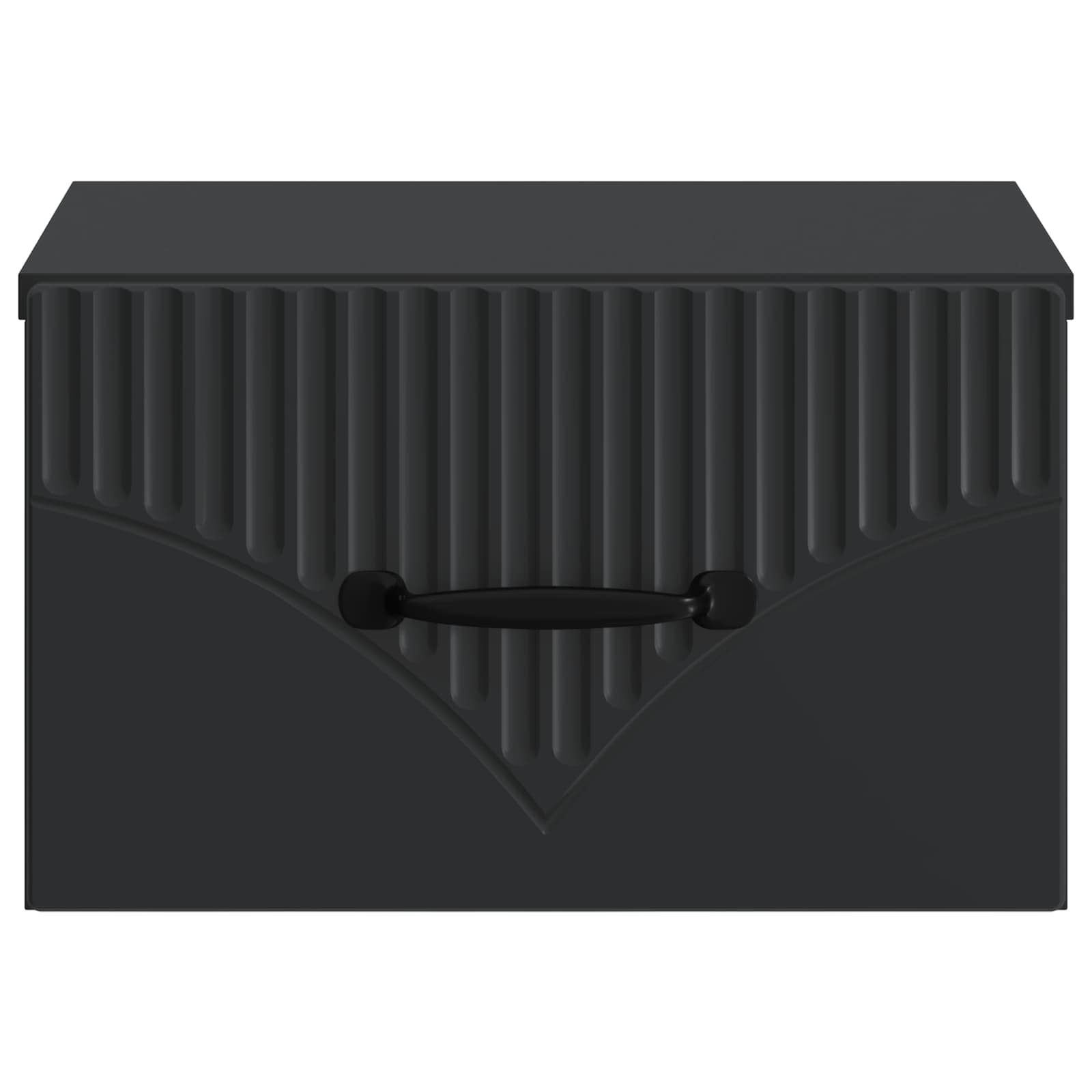 Wandmontierter Nachttisch 2 pcs Schwarz 34,5 x 33 x 20 cm