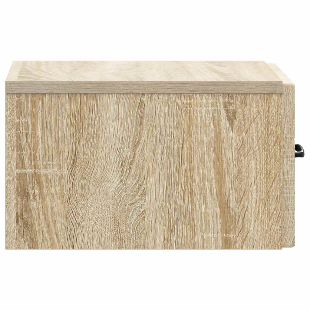Wandmontierter Nachttisch Sonoma-Eiche 34,5 x 33 x 20 cm