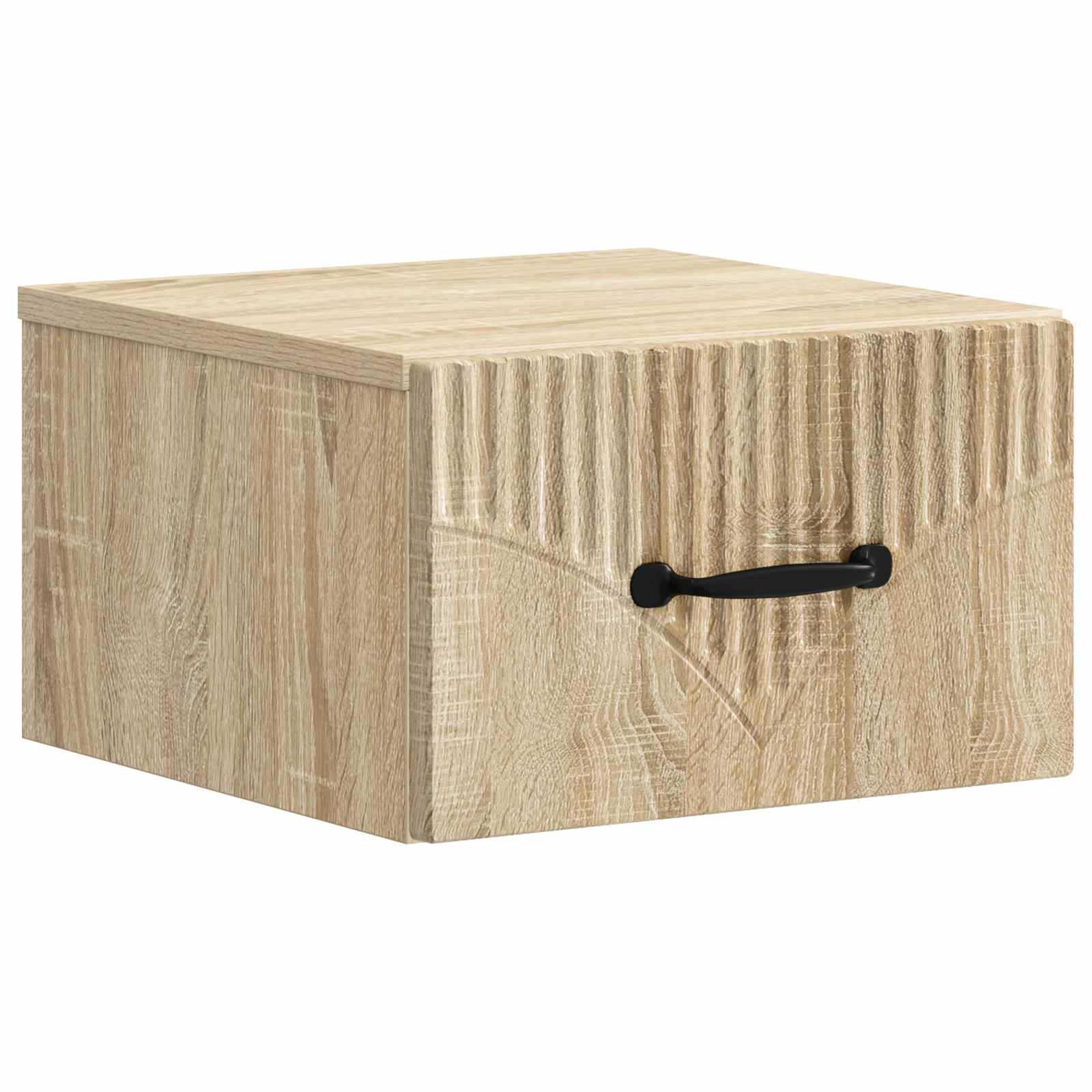 Wandmontierter Nachttisch 2 pcs Sonoma-Eiche 34,5 x 33 x 20 cm