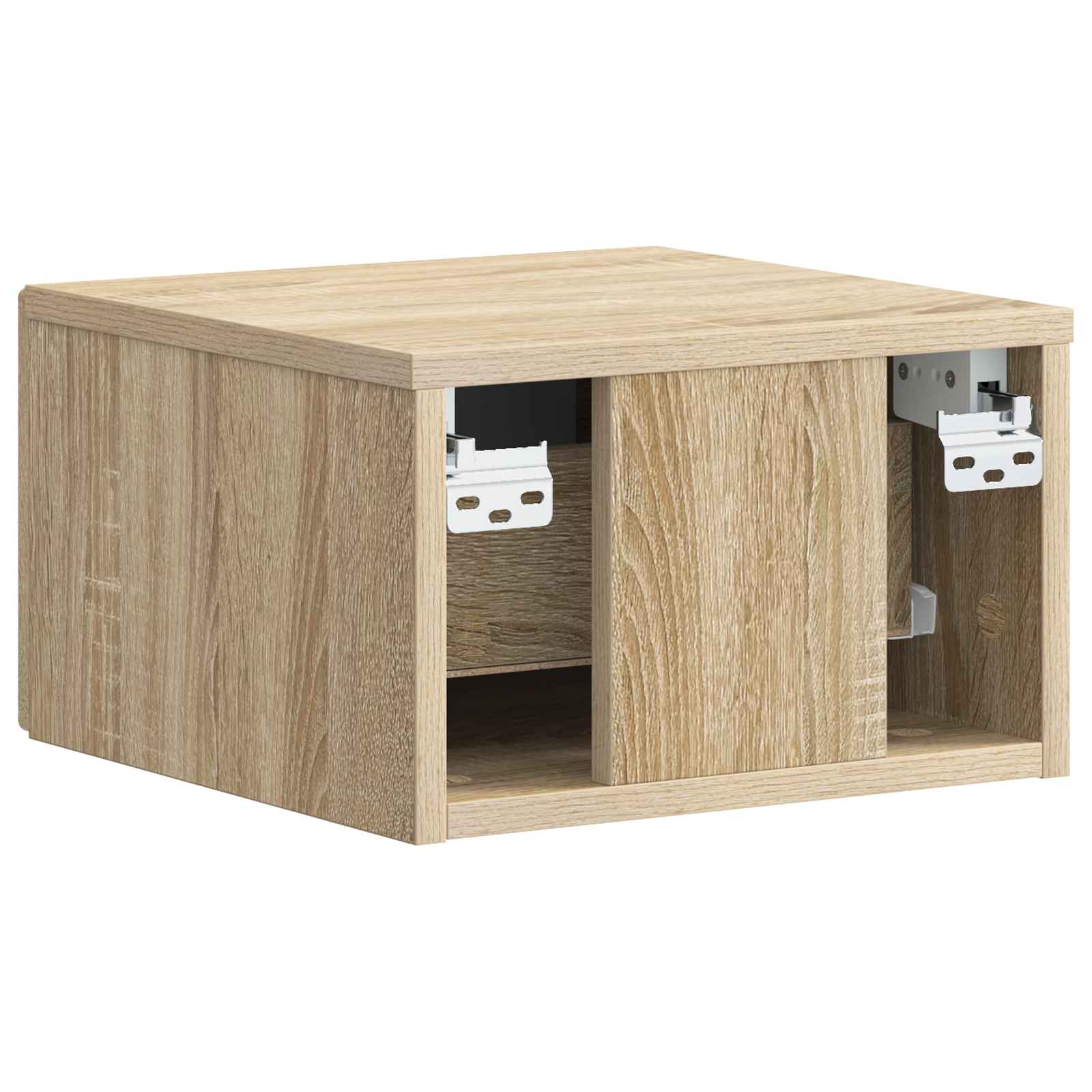 Wandmontierter Nachttisch 2 pcs Sonoma-Eiche 34,5 x 33 x 20 cm