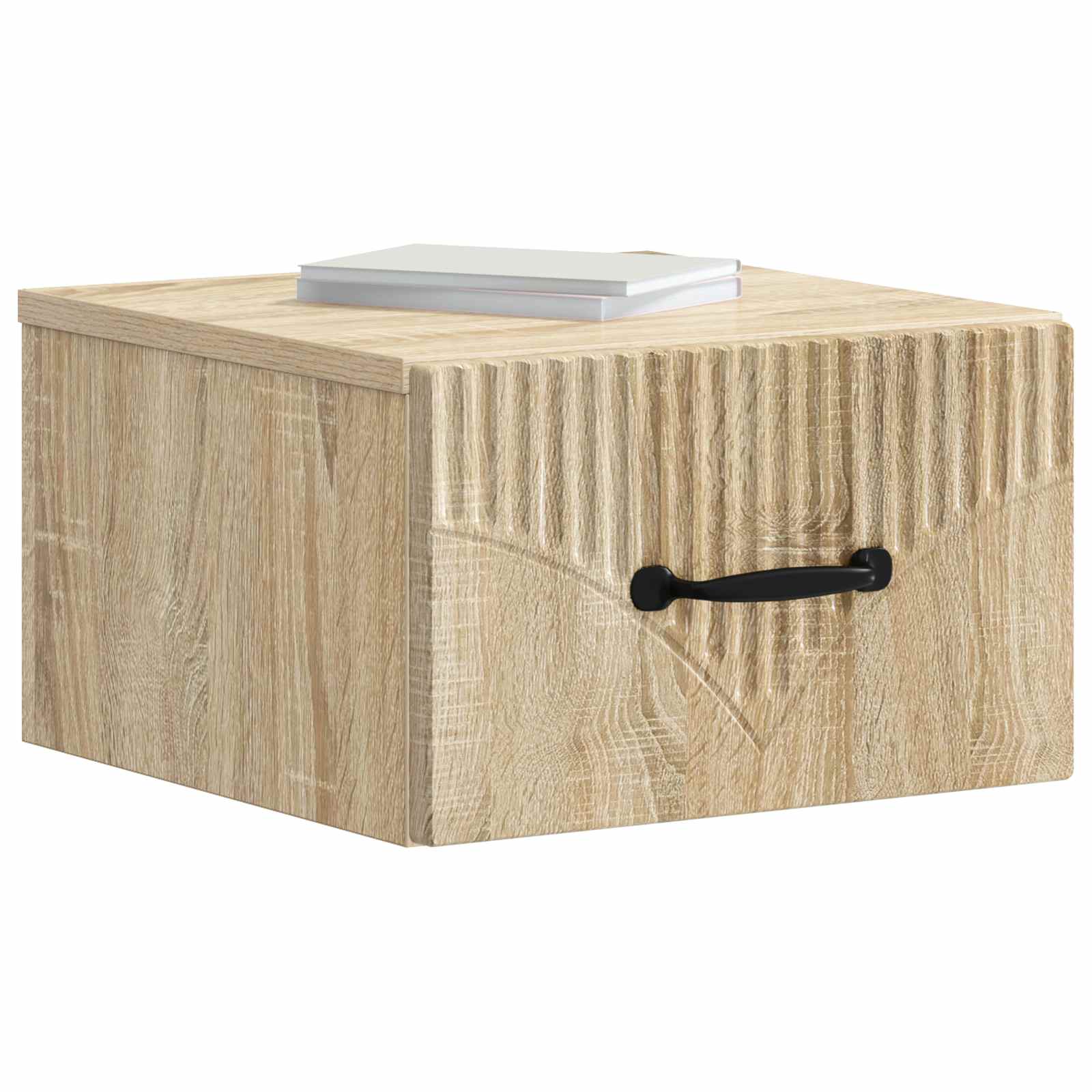Wandmontierter Nachttisch 2 pcs Sonoma-Eiche 34,5 x 33 x 20 cm