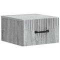 Wandmontierter Nachttisch Graues Sonoma 34,5 x 33 x 20 cm