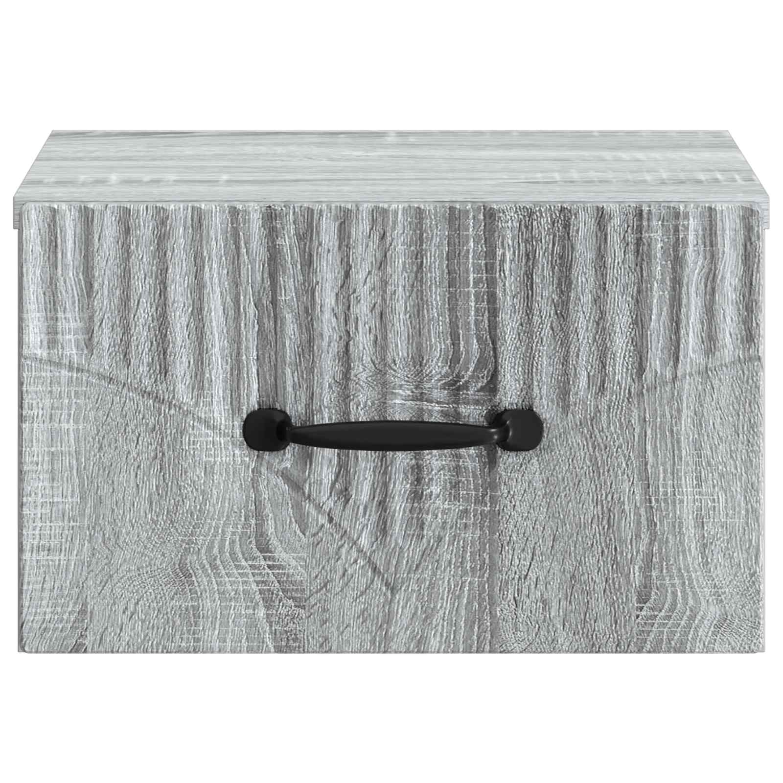 Wandmontierter Nachttisch 2 pcs Graues Sonoma 34,5 x 33 x 20 cm