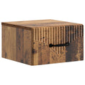 Wandmontierter Nachttisch Altholz 34,5 x 33 x 20 cm