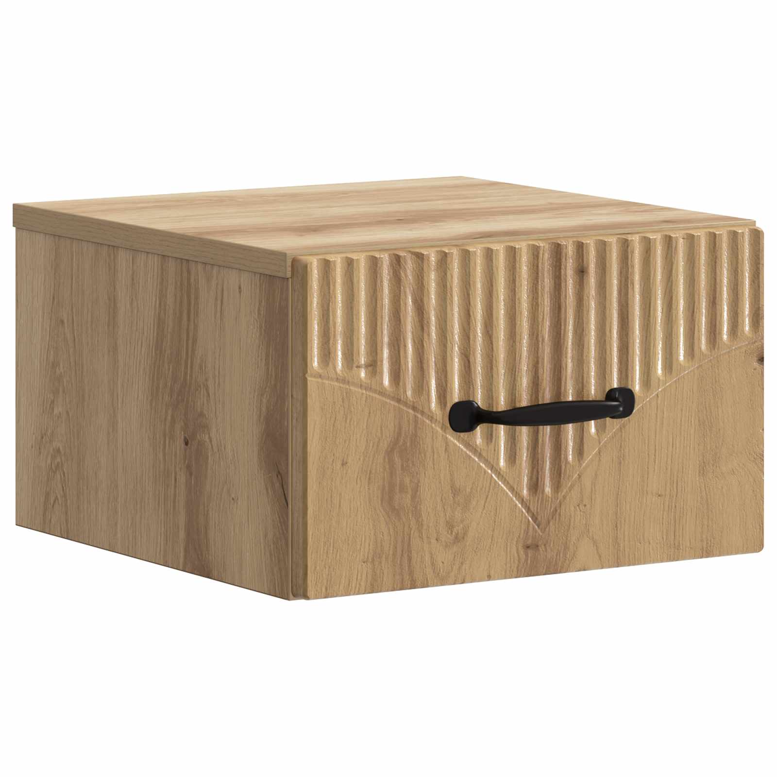 Wandmontierter Nachttisch 2 pcs Artisan-Eiche 34,5 x 33 x 20 cm
