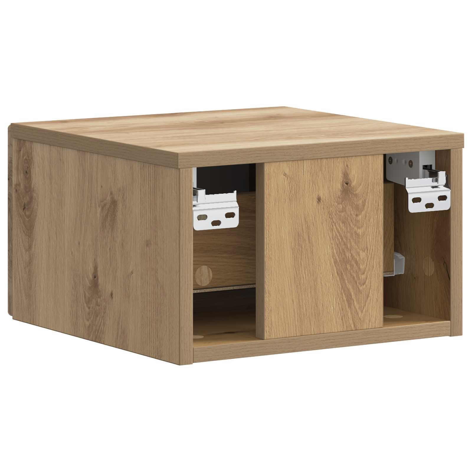 Wandmontierter Nachttisch 2 pcs Artisan-Eiche 34,5 x 33 x 20 cm