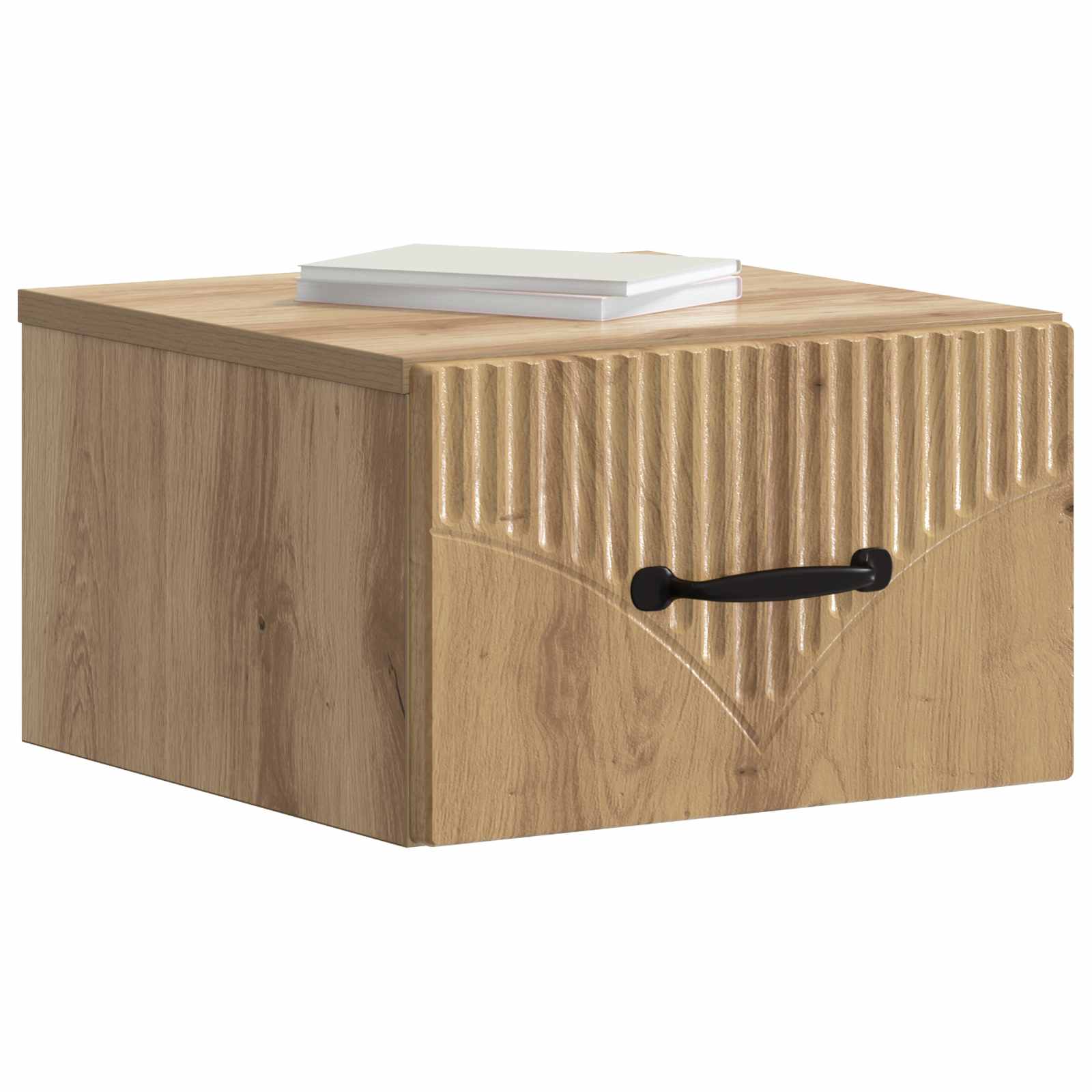 Wandmontierter Nachttisch 2 pcs Artisan-Eiche 34,5 x 33 x 20 cm