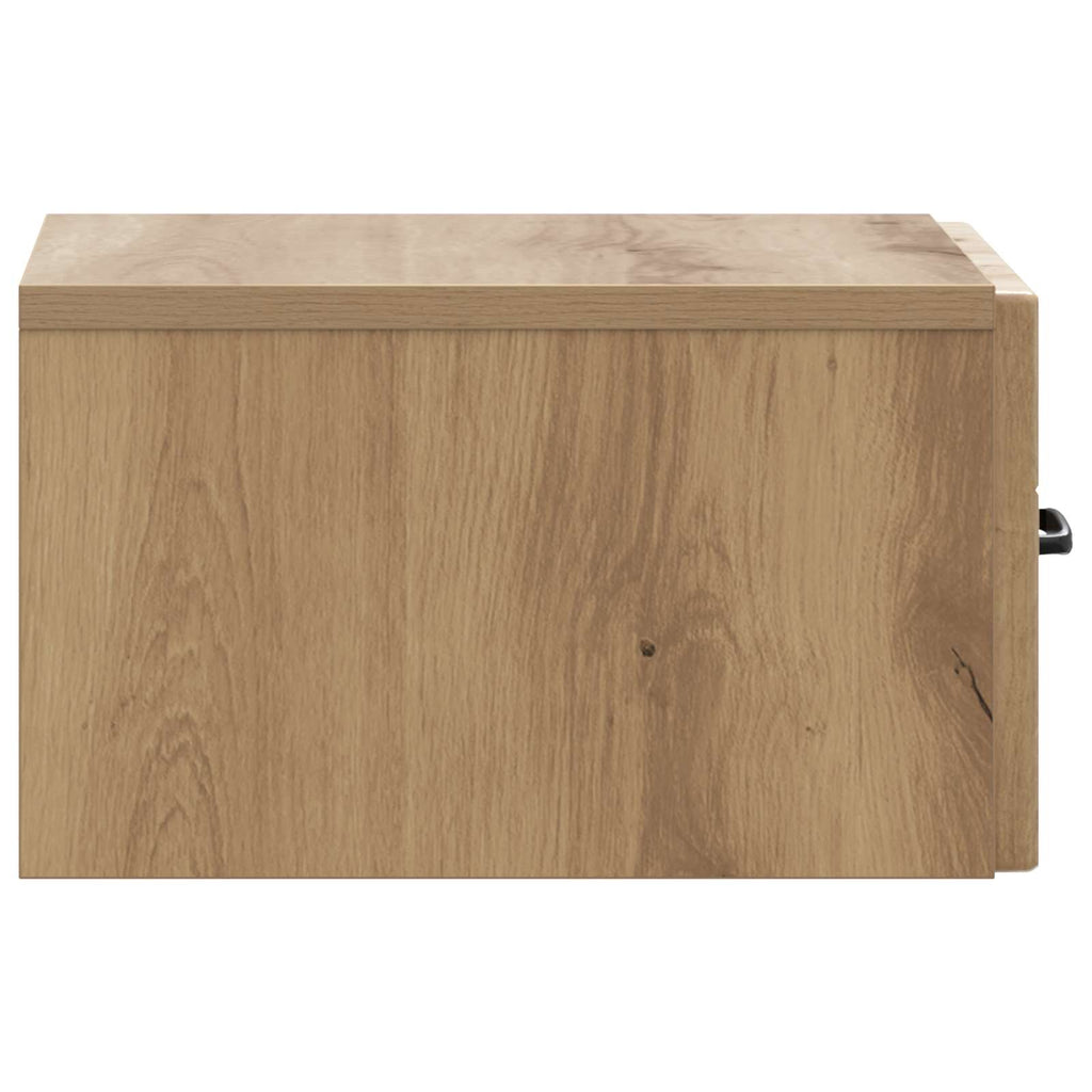 Wandmontierter Nachttisch 2 pcs Artisan-Eiche 34,5 x 33 x 20 cm