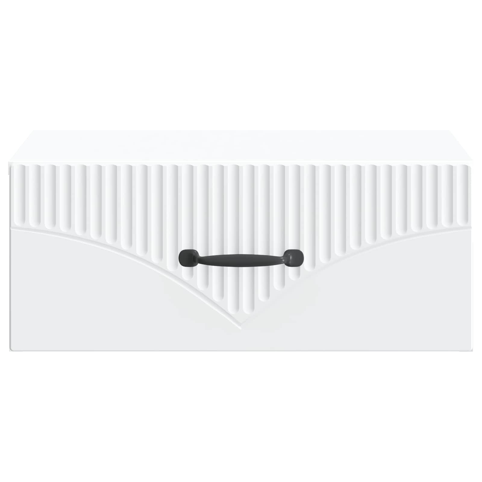 Wandmontierter Nachttisch 2 pcs Weiß 49 x 34,5 x 20 cm