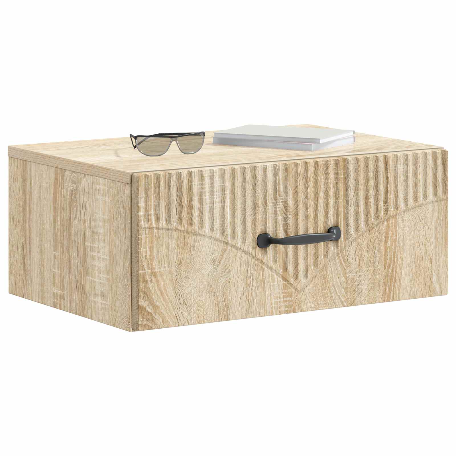 Wandmontierter Nachttisch 2 pcs Sonoma-Eiche 49 x 34,5 x 20 cm