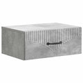 Wandmontierter Nachttisch Betongrau 49 x 34,5 x 20 cm