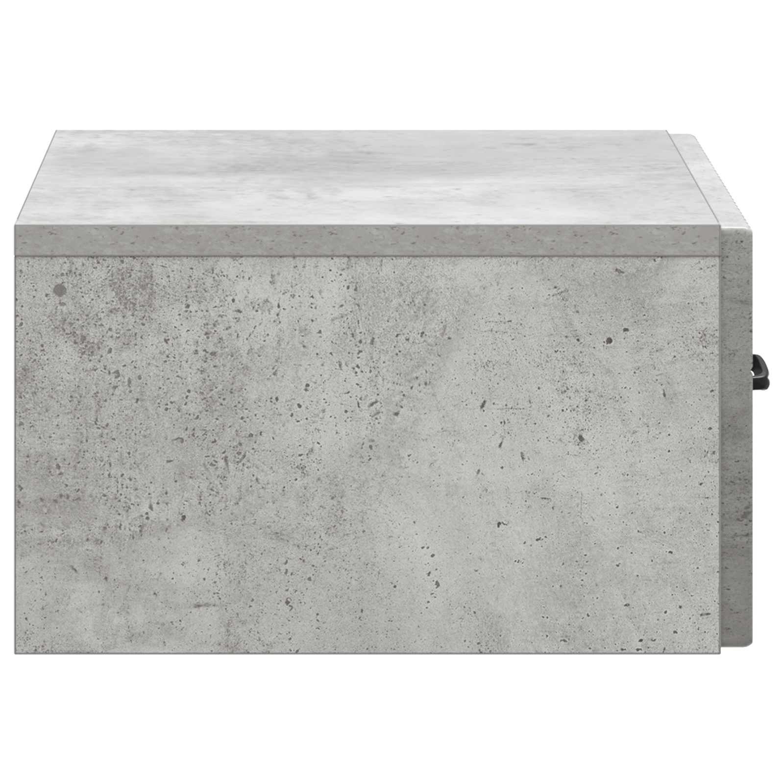 Wandmontierter Nachttisch Betongrau 49 x 34,5 x 20 cm