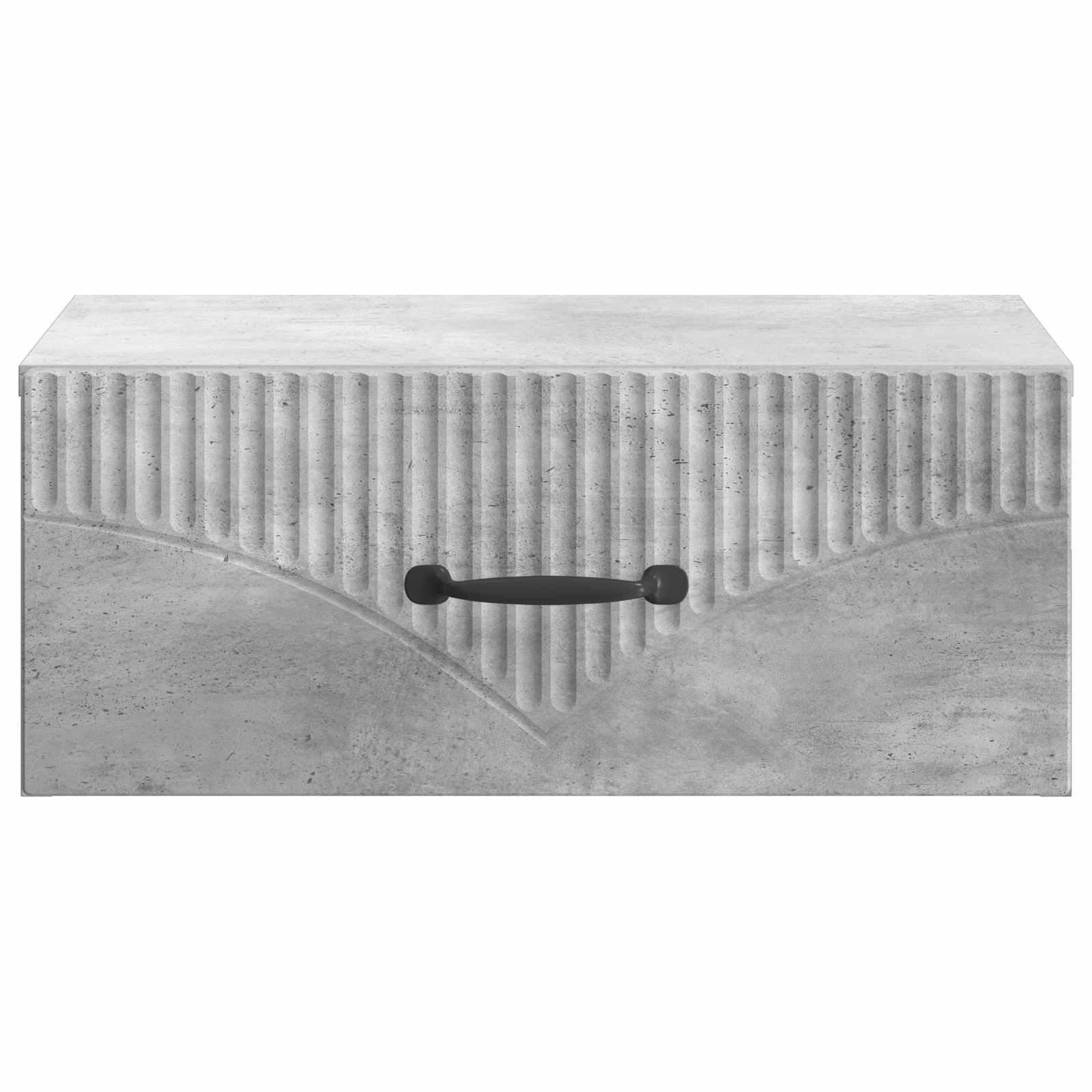 Wandmontierter Nachttisch 2 pcs Betongrau 49 x 34,5 x 20 cm