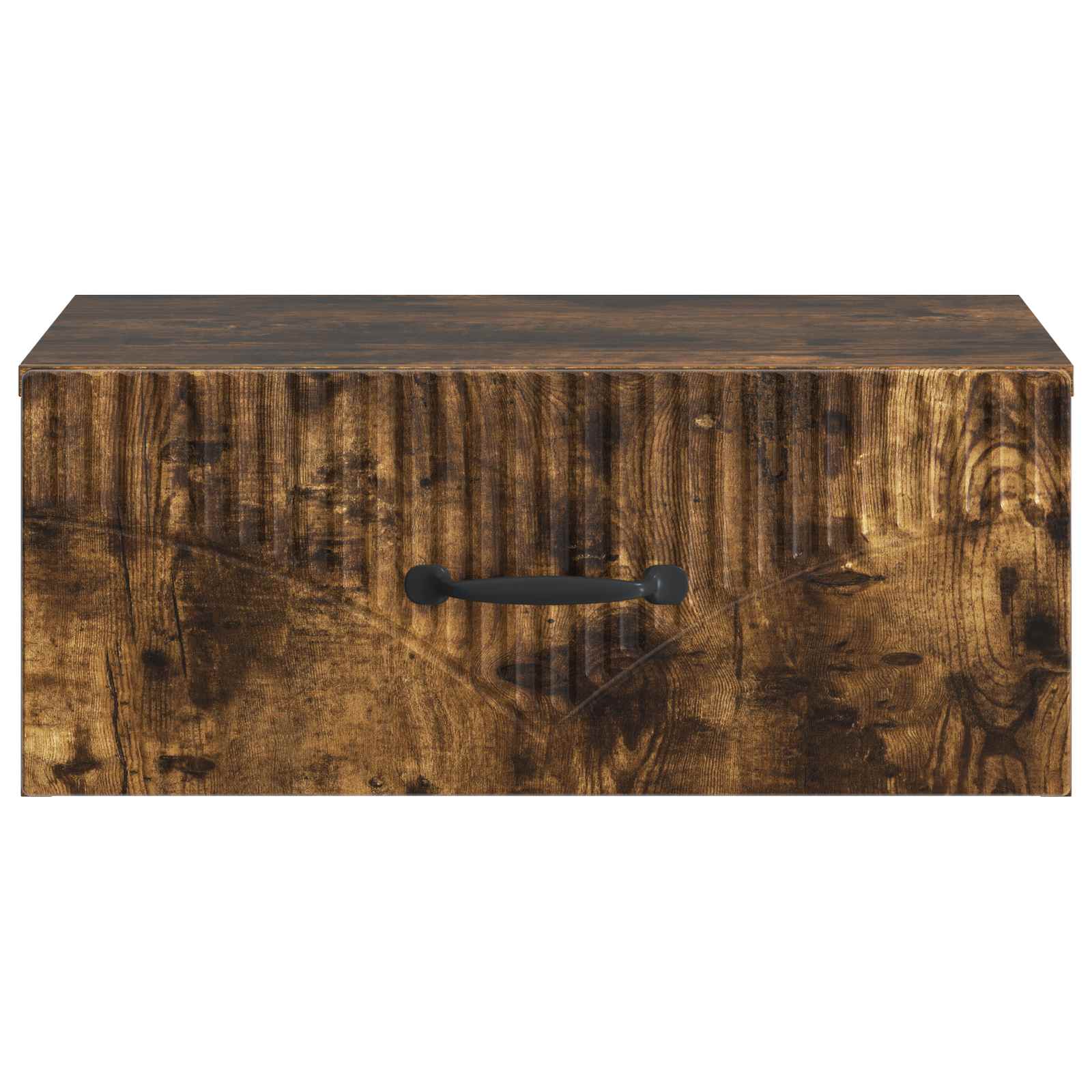 Wandmontierter Nachttisch 2 pcs Geräucherte Eiche Holzwerkstoff