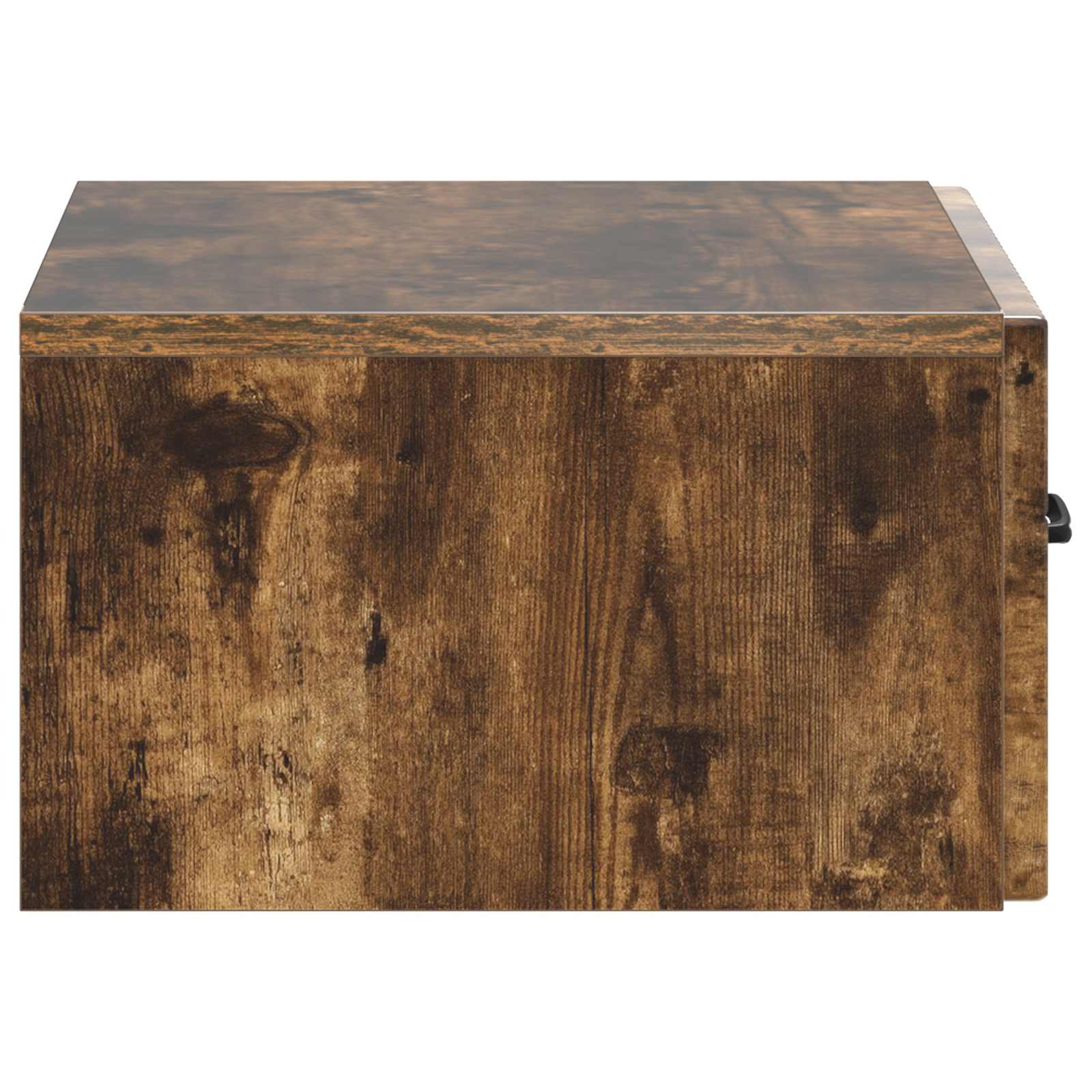 Wandmontierter Nachttisch 2 pcs Geräucherte Eiche Holzwerkstoff