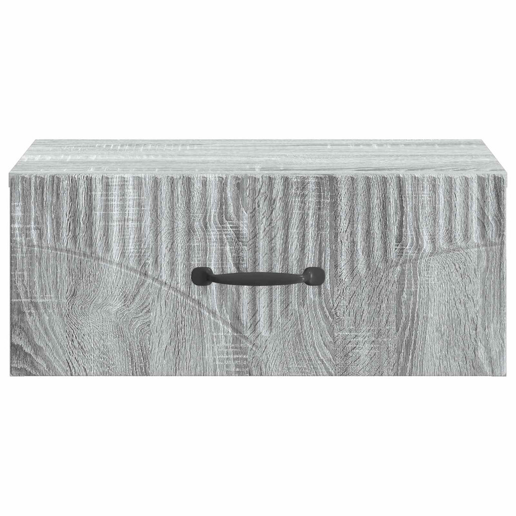 Wandmontierter Nachttisch 2 pcs Graues Sonoma 49 x 34,5 x 20 cm