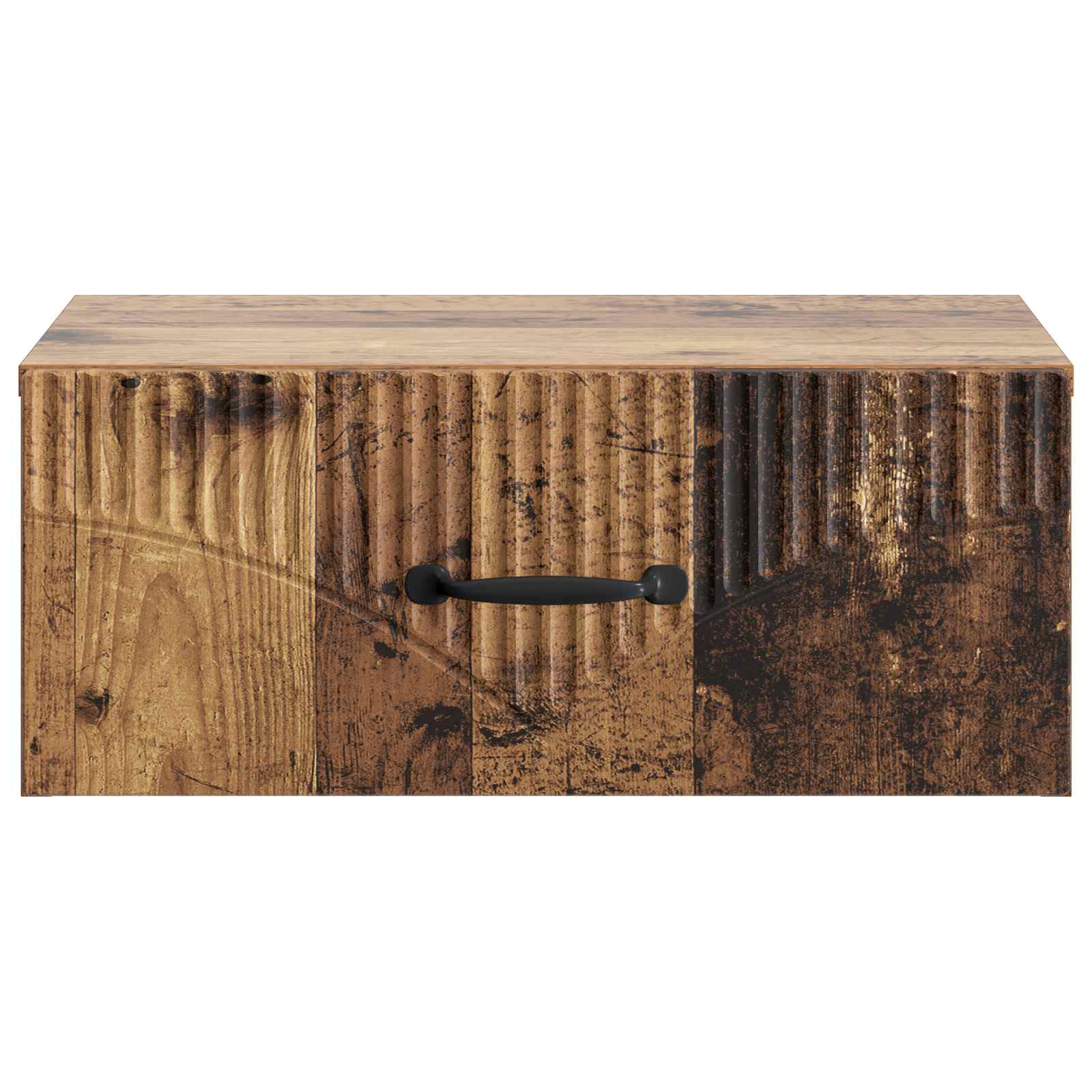 Wandmontierter Nachttisch 2 pcs Altholz 49 x 34,5 x 20 cm