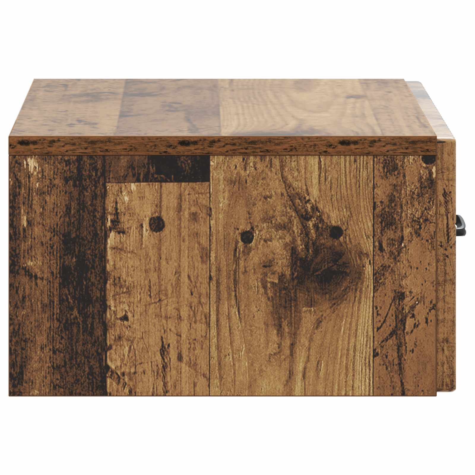 Wandmontierter Nachttisch 2 pcs Altholz 49 x 34,5 x 20 cm