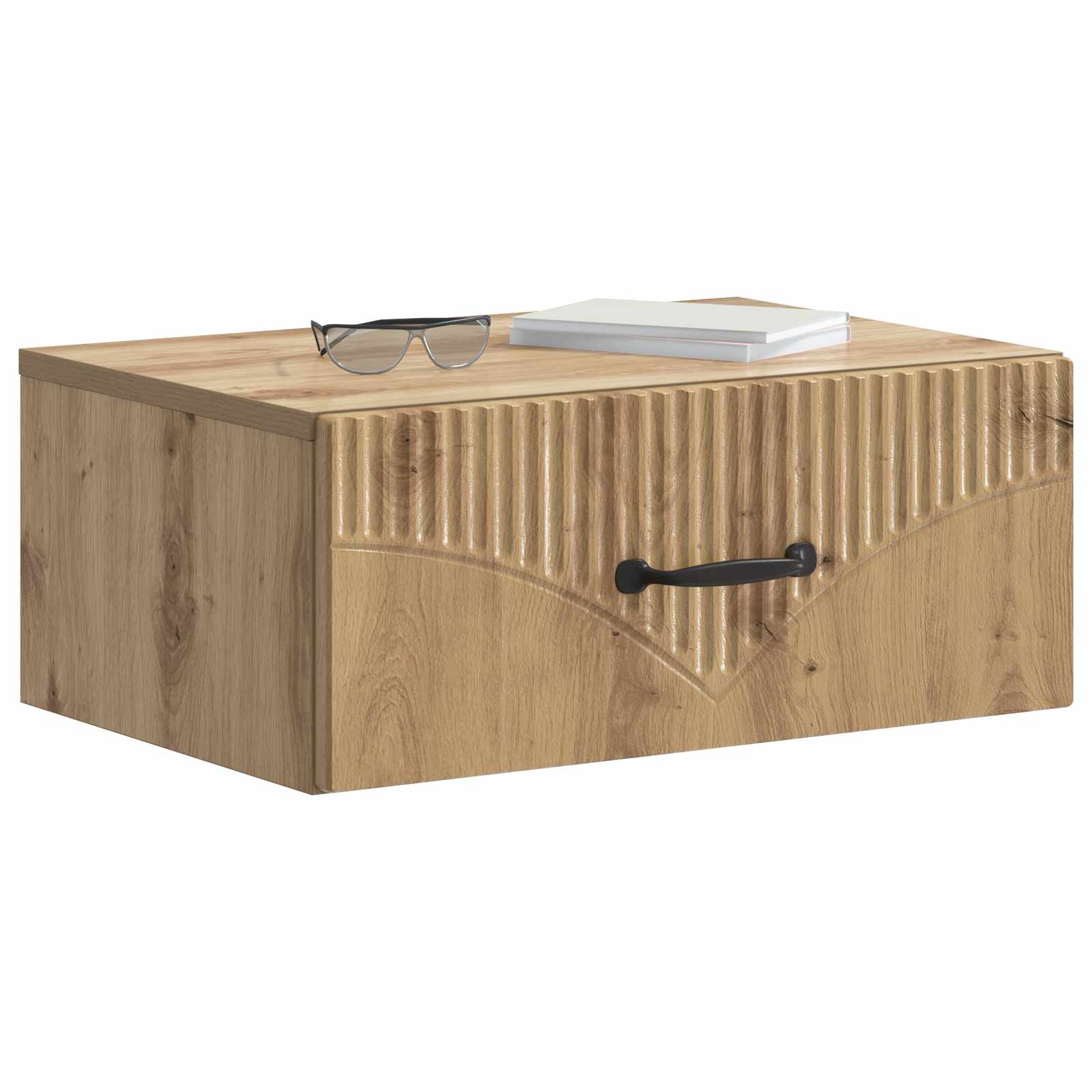 Wandmontierter Nachttisch 2 pcs Artisan-Eiche 49 x 34,5 x 20 cm