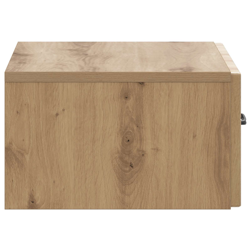 Wandmontierter Nachttisch 2 pcs Artisan-Eiche 49 x 34,5 x 20 cm