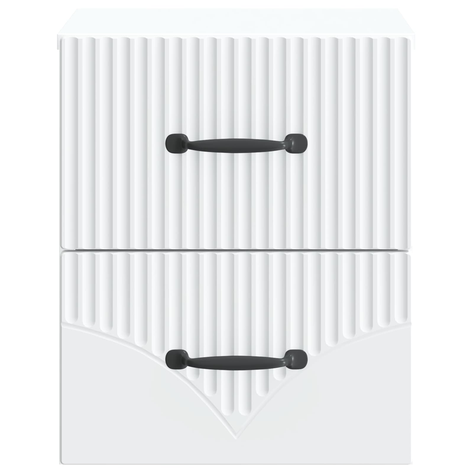 Wandmontierter Nachttisch 2 pcs Weiß 34,5 x 33 x 40 cm