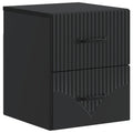 Wandmontierter Nachttisch Schwarz 34,5 x 33 x 40 cm