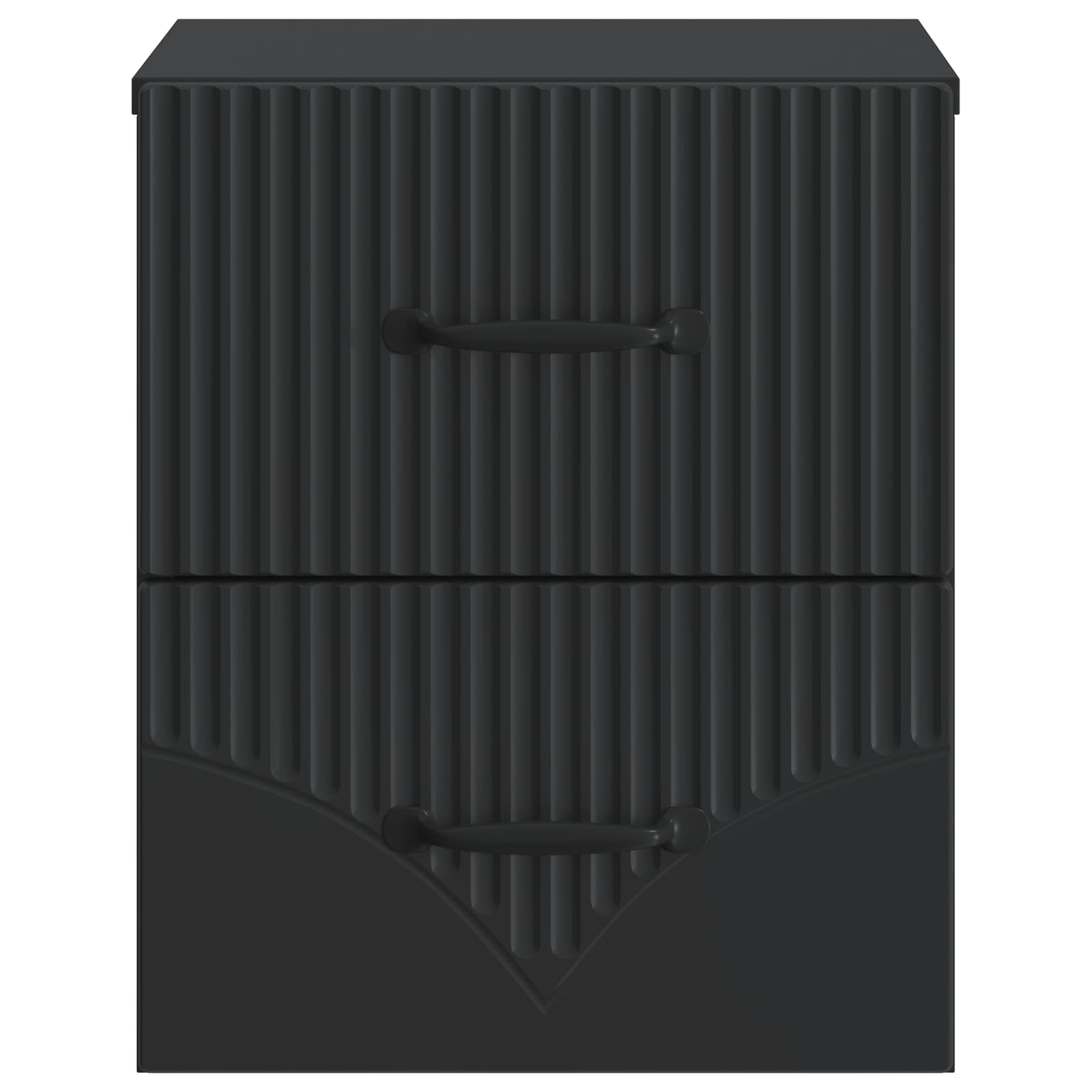Wandmontierter Nachttisch 2 pcs Schwarz 34,5 x 33 x 40 cm