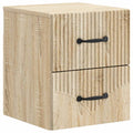 Wandmontierter Nachttisch Sonoma-Eiche 34,5 x 33 x 40 cm