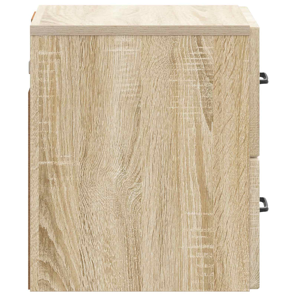 Wandmontierter Nachttisch Sonoma-Eiche 34,5 x 33 x 40 cm