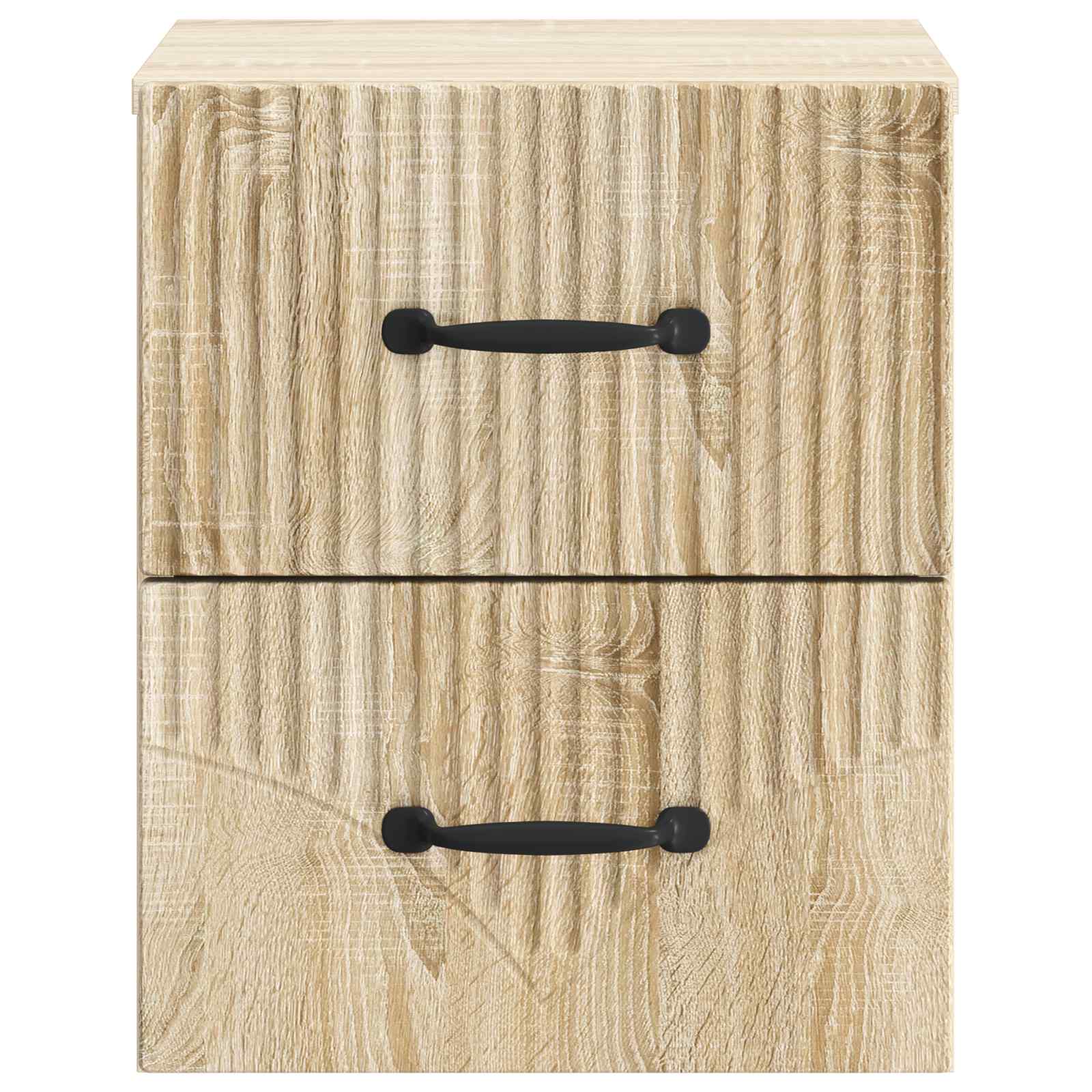 Wandmontierter Nachttisch 2 pcs Sonoma-Eiche 34,5 x 33 x 40 cm