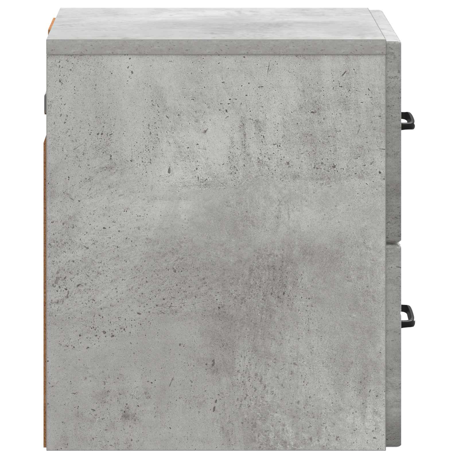 Wandmontierter Nachttisch 2 pcs Betongrau 34,5 x 33 x 40 cm