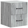 Wandmontierter Nachttisch Graues Sonoma 34,5 x 33 x 40 cm