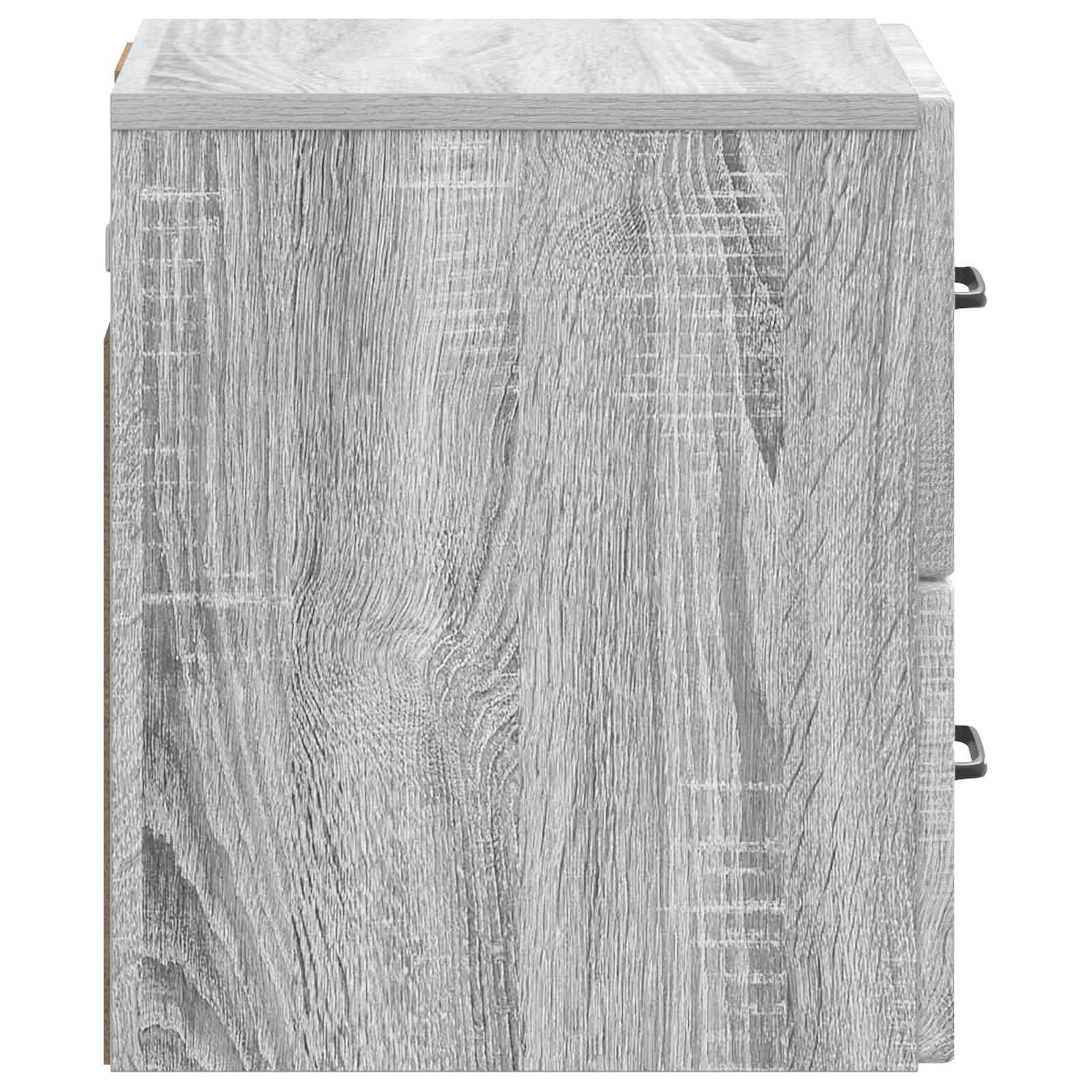 Wandmontierter Nachttisch 2 pcs Graues Sonoma 34,5 x 33 x 40 cm