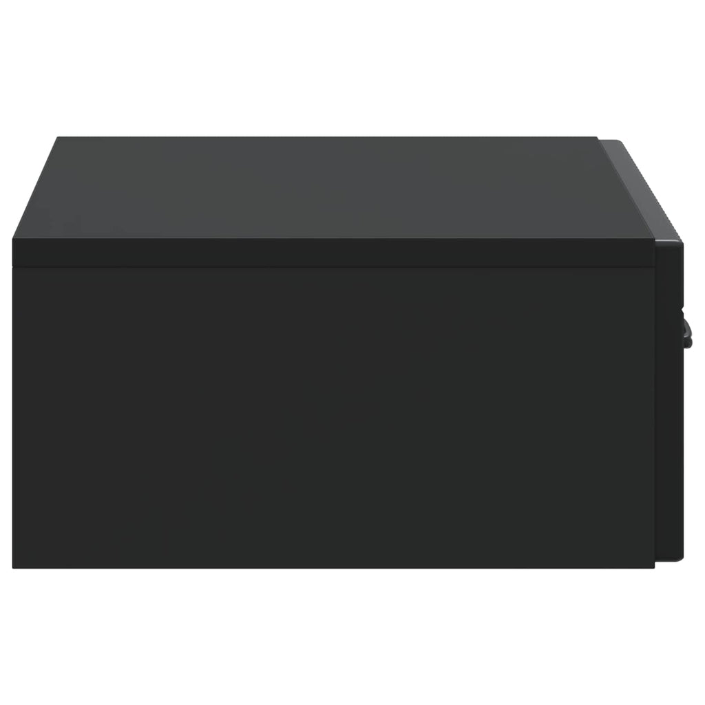 Wandmontierter Beistelltisch Schwarz 59 x 34,5 x 17 cm