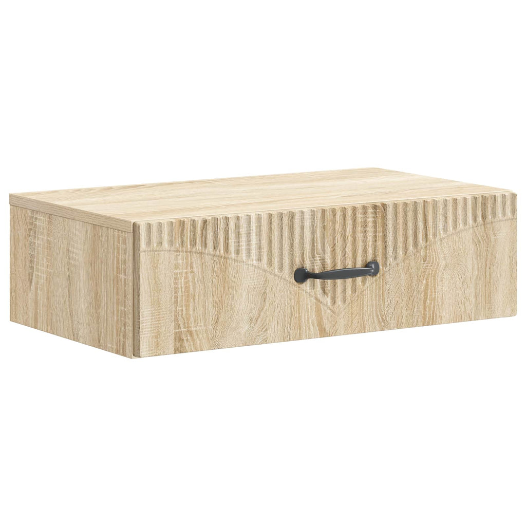 Wandmontierter Beistelltisch Sonoma-Eiche 59 x 34,5 x 17 cm