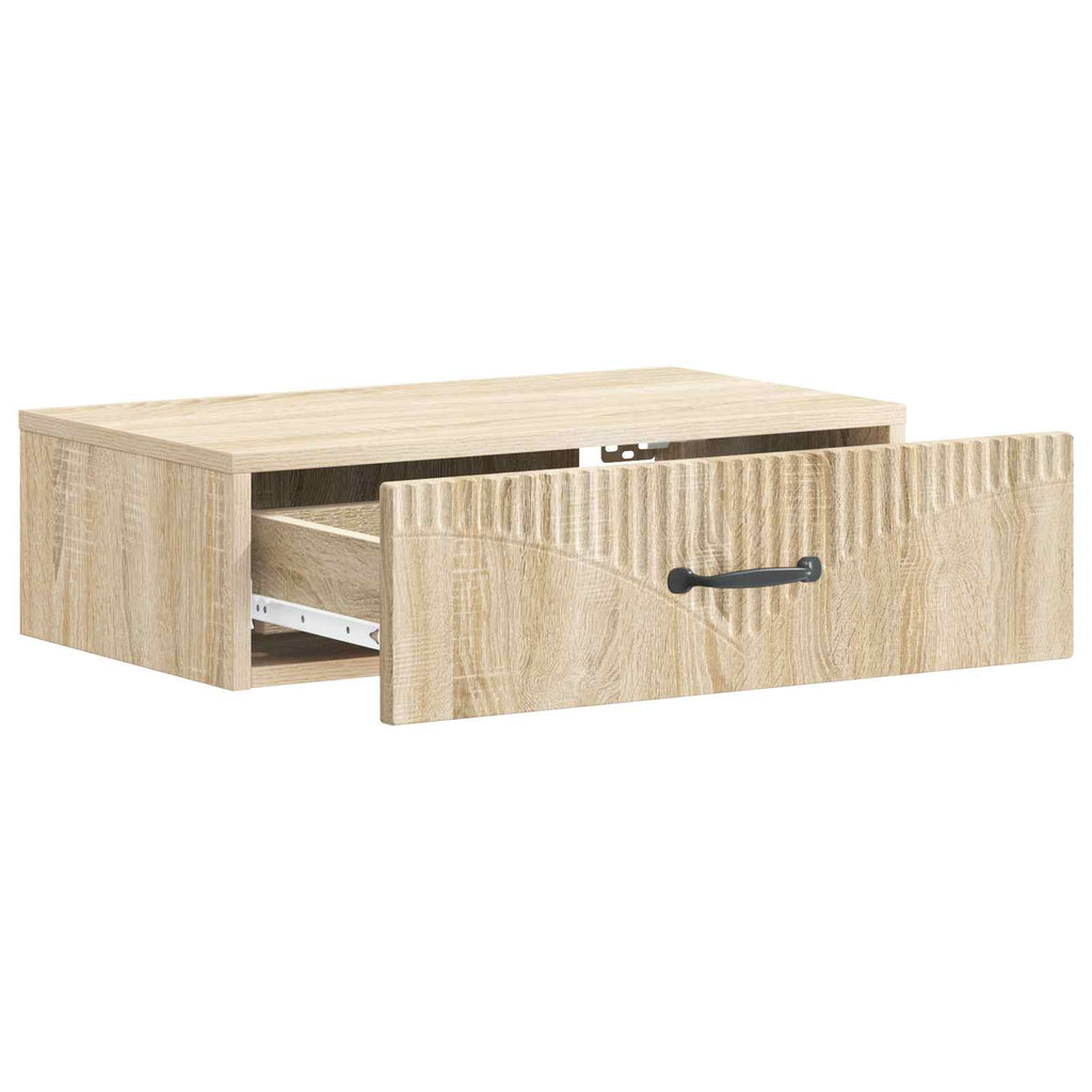 Wandmontierter Beistelltisch Sonoma-Eiche 59 x 34,5 x 17 cm