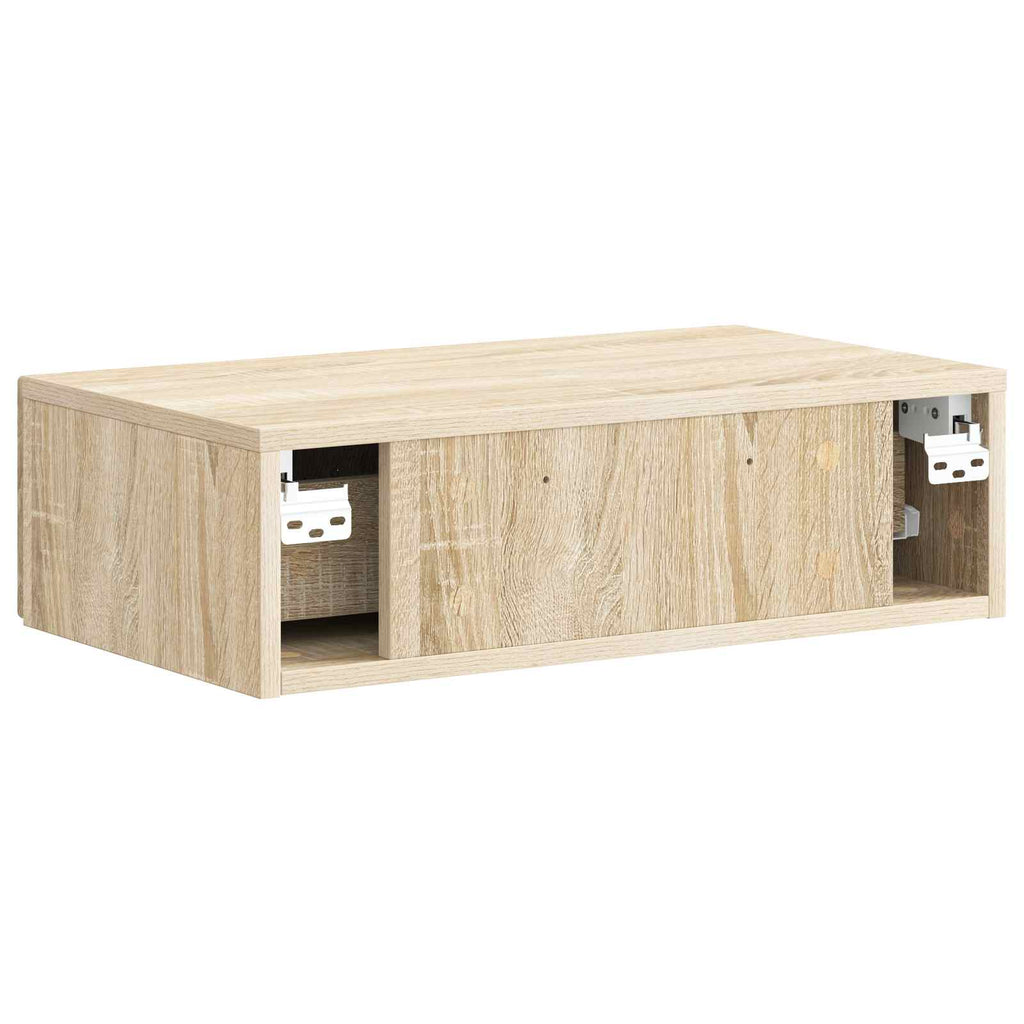 Wandmontierter Beistelltisch Sonoma-Eiche 59 x 34,5 x 17 cm